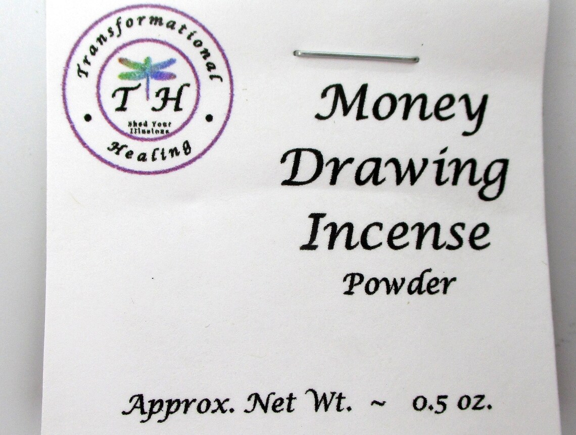 Money Drawing Incense Powder Prosperity Magic Wealth Spell Etsy