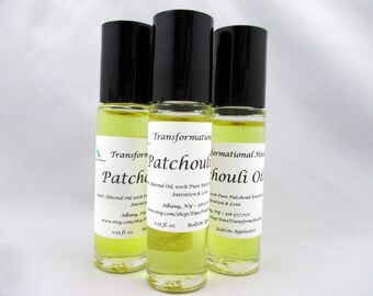 Patchouli Oil Roller Ball - 10 ML - Ritual, Journey, Meditation, Aphrodisiac, Antidepressant, Clairvoyance - Dees Transformational Healing