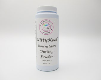 KittyKool Downstairs Dusting Powder - All Natural Soothing Skin Chafing Razor Burn Healing Deodorant - Dee's Transformational Healing