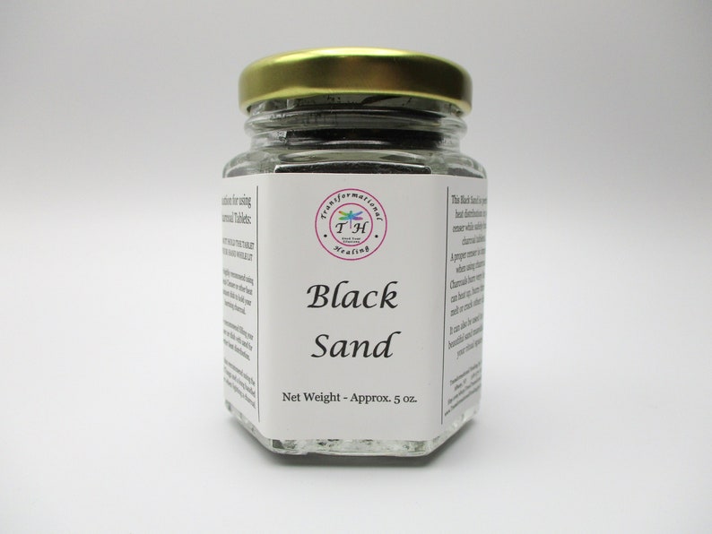 Black Sand for Charcoal Tablets Incense Burner Sand Dee's Transformational Healing image 3