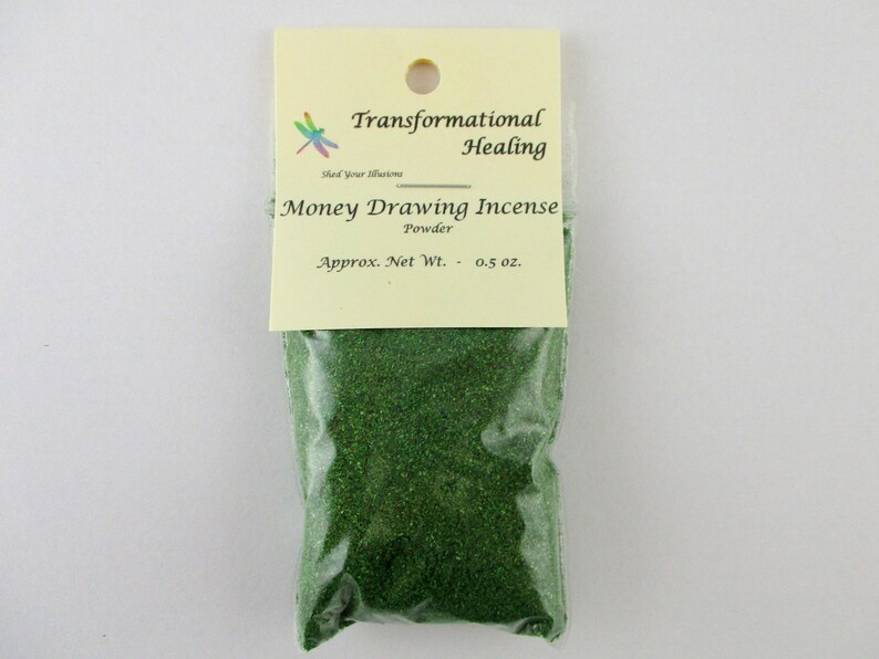 Money Drawing Incense Powder Prosperity Magic Wealth Spell Etsy
