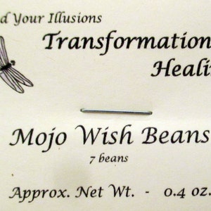 Mojo Wish Beans Set of 7 Wishes Come True, Dream Magic, Good Luck Beans, HooDoo VooDoo Mojo Dee's Transformational Healing image 4