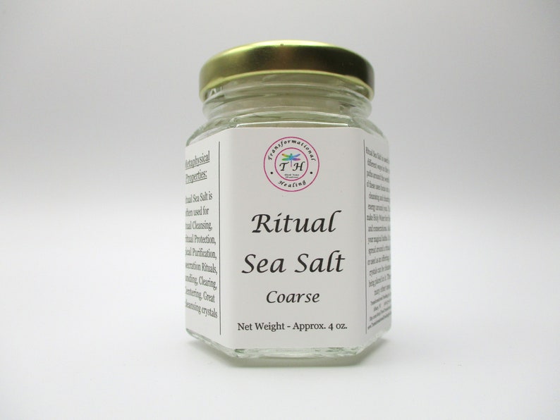 Ritual Sea Salt Coarse Sea Salt Crystal Cleansing Etsy