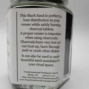 Black Sand for Charcoal Tablets Incense Burner Sand Dee's Transformational Healing image 6