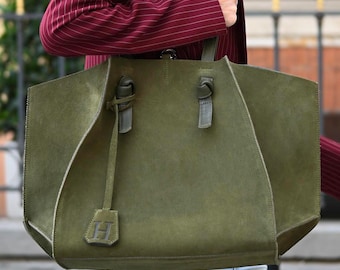 Large Suede Tote Bags