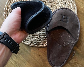 Leather Oven Glove, Heat Resistant Suede Mitt, Pot Holder for Baking & Cooking