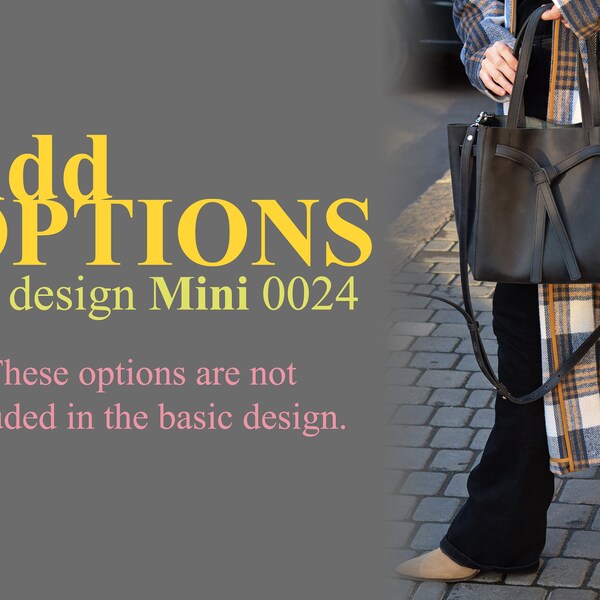 Add-ons for MEDIUM tote bag design No.0024 / Your customized order