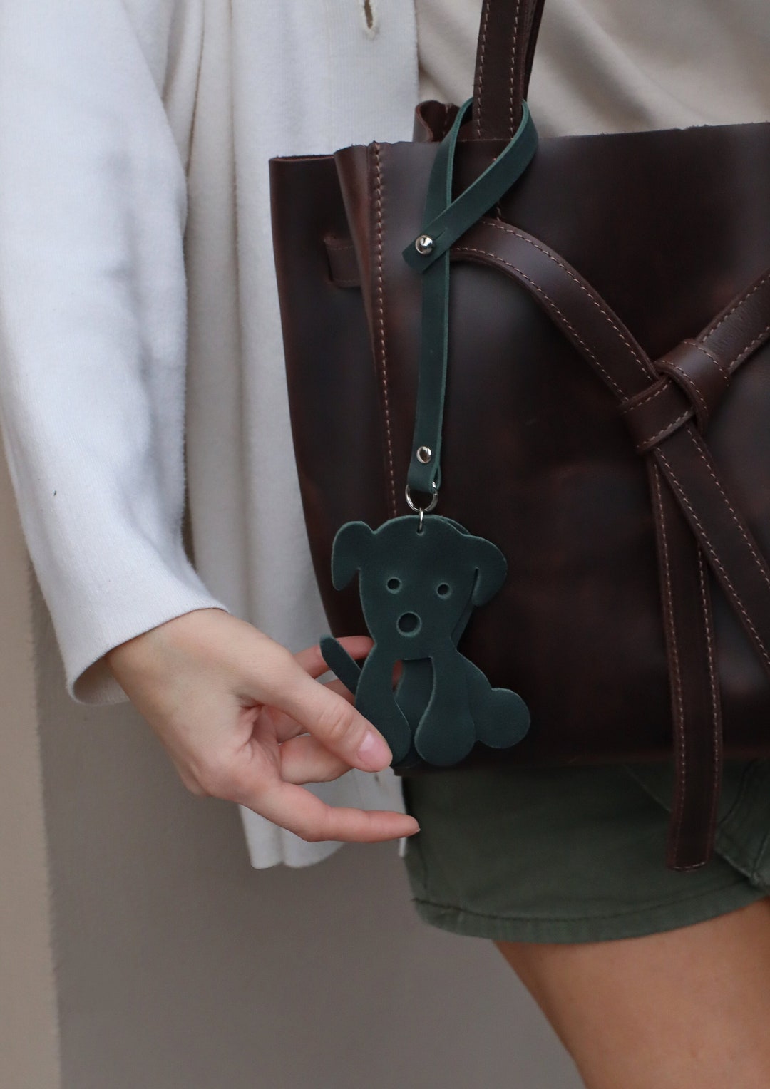 Dog Bag Charm, Handbag Charm or Backpack Charm, Personalized Charm for