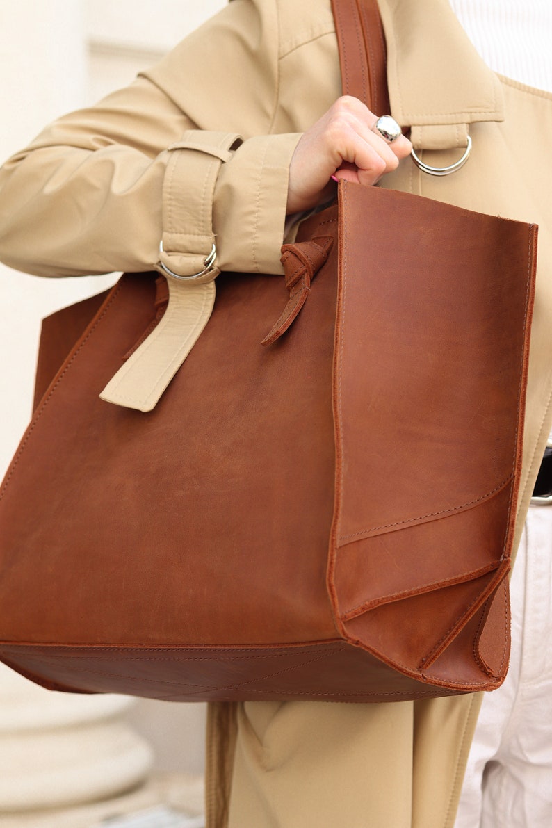 Leather Tote Bag Custom Tote Bags Personalized Tote Bags Etsy