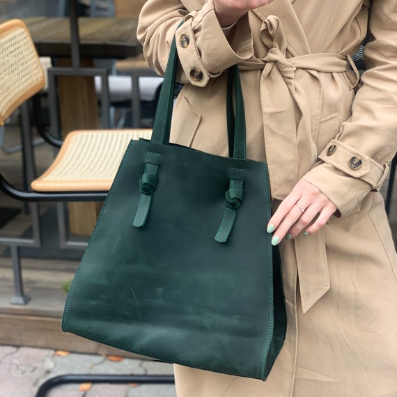 Leather Tote Bag Custom Tote Bags Women Laptop Bag Designer | Etsy