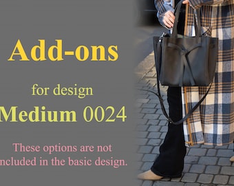 Add-ons for MEDIUM tote bag design No.0024 / Your customized order