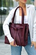Leather tote bag, custom tote bags, tote bags for women, work bags for women, large leather tote bag, purple tote bag, personalized tote bag 