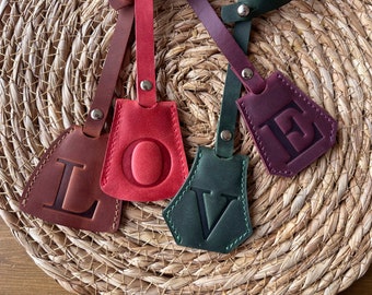 Personalized Leather Purse Charms - Add a Trendy Key Bell Clochette to Your Favorite Bag for a Customized Look, Best gift for her birthday