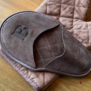 Suede Heat-Resistant Oven Mitt: Double Layered Kitchen Pot Holder