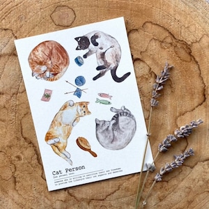 Carte postale Chat Personne