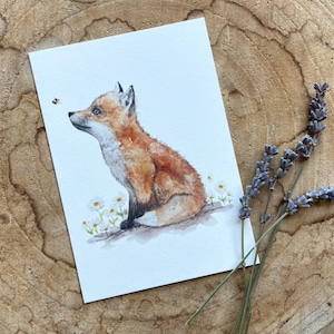 Carte postale Petit Renard