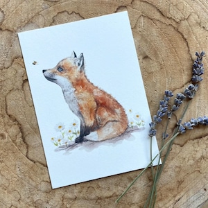 Postcard Little fox