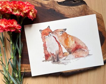 DinA4 print foxes