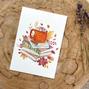 Postkarte Herbsttasse