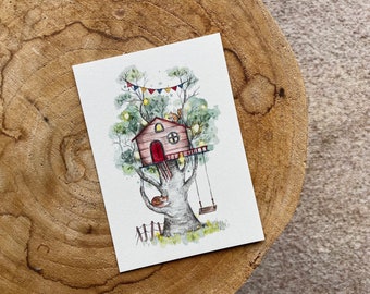 Postcard tree house