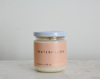 Watermelon Scented Soy Wax Candle