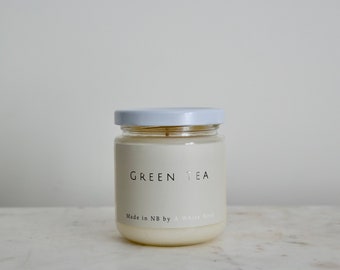 Green Tea Scented Soy Wax Candle