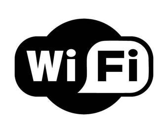 Cafe/ Office/Restaurant/ Signs WIFI03 4x Free Wifi Zone Decals Stickers Labels 