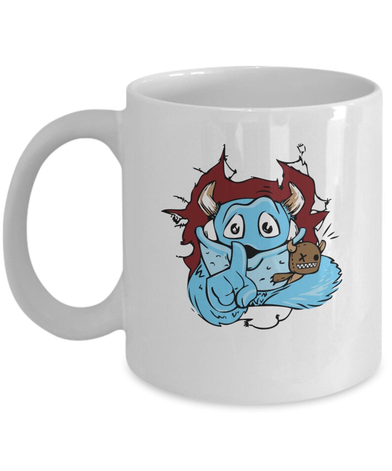 MONSTER In MY MUG 2Sided Coffee Mug Cute Gift Idea for Etsy