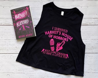 Butcher And Blackbird Crop Shirt, Harvey’s House Of Horrors, Brynne Weaver Inspired, Butcher And Blackbird Apparel, Book Club, Dark Romance