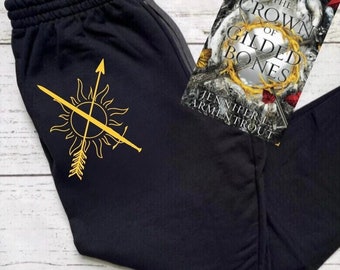 Licensed FBAA Crest Joggers, Queen of Flesh and Fire, Meyaah Liessa, JLA Merch, From Blood And Ash, Poppy Balfour, Casteel DaNeer, Book Gift