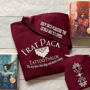 Licensed Crescent City Sweatshirt, Frat Pack, SJM Merch, Ruhn Danaan, Frat Pack Tattoo Parlor, Lunathion, Bryce Quinlan Hunt Athalar