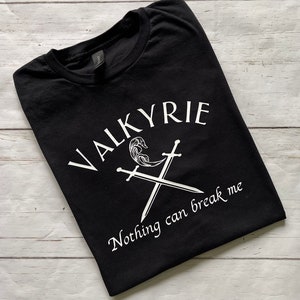 Licensed Valkyrie Shirt, ACOTAR Apparel, I am The Rock Against Which The Wave Crashes, Nesta Gwyn Emerie, Bookish Workout Gear, Night Court
