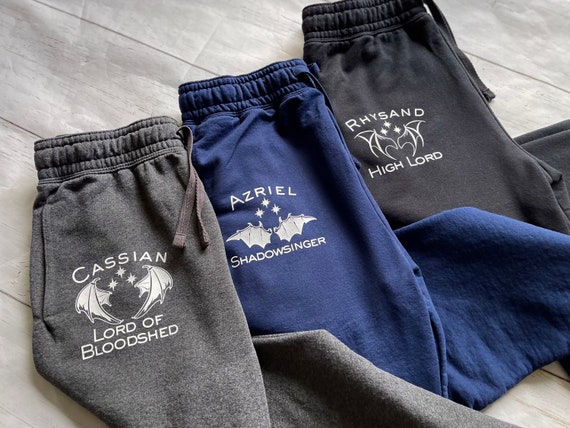 Officially Licensed ACOTAR Joggers, Bat Boys Gift Set, Bat Boys Joggers, Cassian Rhysand Azriel, SJM Merch, SJM Crewneck, Night Court Merch