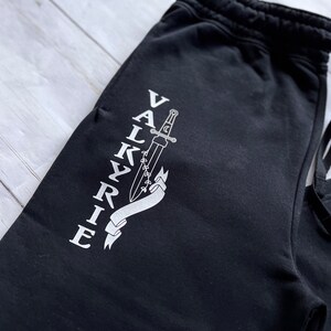 Valkyrie Joggers, Norse Mythology, Choser Of The Slain, Valhalla, Symbolism of Strength, Reader, Gifts For Readers image 2