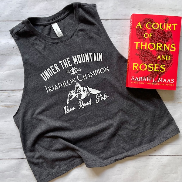 Licensed ACOTAR Under The Mountain Shirt, Hello Feyre Darling, SJM Merch, ACOTAR Merch, Book Workout Top, Fantasy Reader, Rhysand Cassian