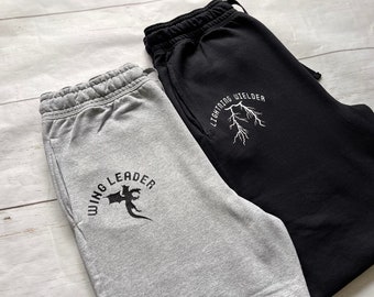 Wingleader Joggers, Lightning Wielder Joggers, Dragon Rider, Fantasy Reader Dragons Apparel, Romantasy, Book Club, Bookish Babe