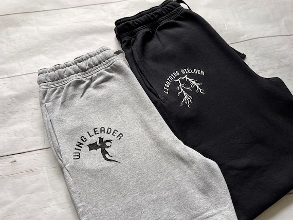 Wingleader Joggers, Lightning Wielder Joggers, Dragon Rider, Fantasy Reader Dragons Apparel, Romantasy, Book Club, Bookish Babe