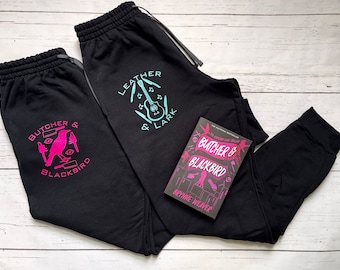 Licensed Butcher And Blackbird Leather And Lark Joggers, Ruinous Love Trilogy Apparel, Brynne Weaver Merch, Sloane Sutherland, Lark Montague