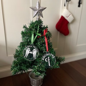Licensed Crescent City SJM Christmas Ornament, Ruhn Danaan, RDCPOTVF, Umbra Mortis, Hunt Athalar, Bryce Quinlan, Starborn, Lunathion, Books