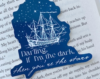 Licensed Hooked Darling Sticker, Original Design, Hooked By Emily McIntire, Never After Series, Hooked Sticker, James Barrie, Wendy Michaels