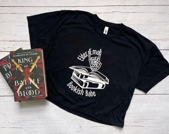 Elder Emo Bookish Babe Shirt, It Wasn’t A Phase, Scene Girl, Gifts For Readers, Unique Elder Emo Shirt, Bookish Merch, BookTok, Bookstagram