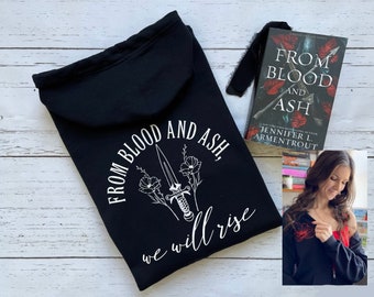 Licensed FBAA Sweatshirt, From Blood And Ash We Will Rise, Poppy Balafour, Casteel, JLA, FBAA Merch, Atlantia, Gifts For Readers, Romantasy
