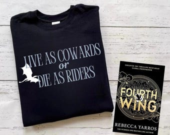 Live As Cowards Die As Riders Sweatshirt, Dragon Book, Rider Scribe, Wingleader, Lightning Wielder, Sparring, Dragon, Dragon Rider, Fantasy