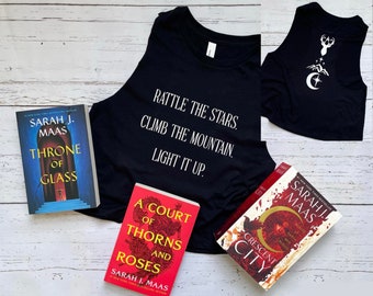 Licensed Maasverse Workout Tank, Bookish Workout Apparel, ACOTAR, Crescent City, Throne of Glass, ACOSF, Sarah J Maas, Valkyrie, Light It Up