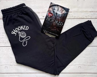 Licensed Hooked By Emily McIntire Joggers, Never After Series, James Barrie, Wendy Peters, NevAirLand, Scarred, Hexed, Crossed, Morally Grey
