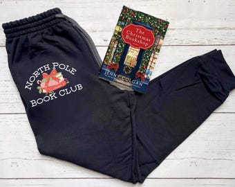 North Pole Book Club Joggers, He Knows What You’ve Been Reading, Christmas Reader, Gifts For Readers, Festive Smut, Bookish Holiday Gifts