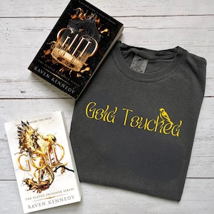 Comfort Colors Gold Touched Shirt, Auren Goldfinch, P Prisoner Inspired, Gild Glow Gleam, Slade Ravinger, Gifts For Readers