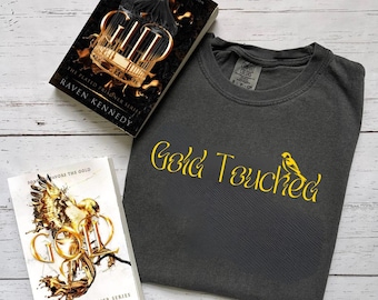 Comfort Colors Gold Touched Shirt, Auren Goldfinch, P Prisoner Inspired, Gild Glow Gleam, Slade Ravinger, Gifts For Readers