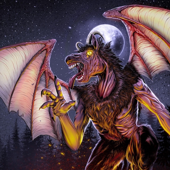 The Jersey Devil - 12x18 Poster Print - Etsy