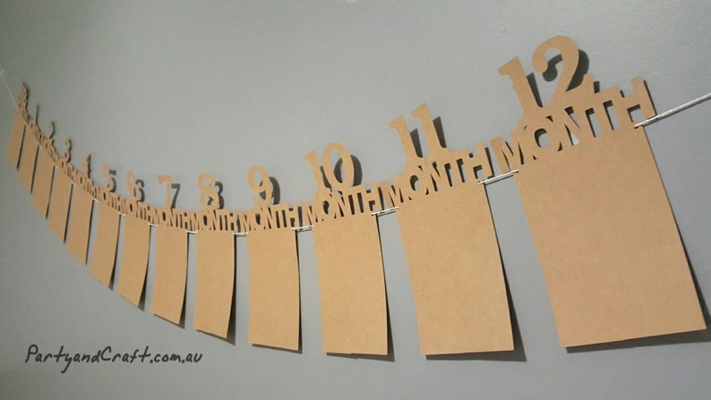 12 month photo banners photo probs monthly photo banner for 1st birthday party first birthday party decoration photo garlands,photo flag